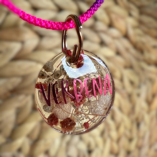 ID Tags “Flores Rosas”