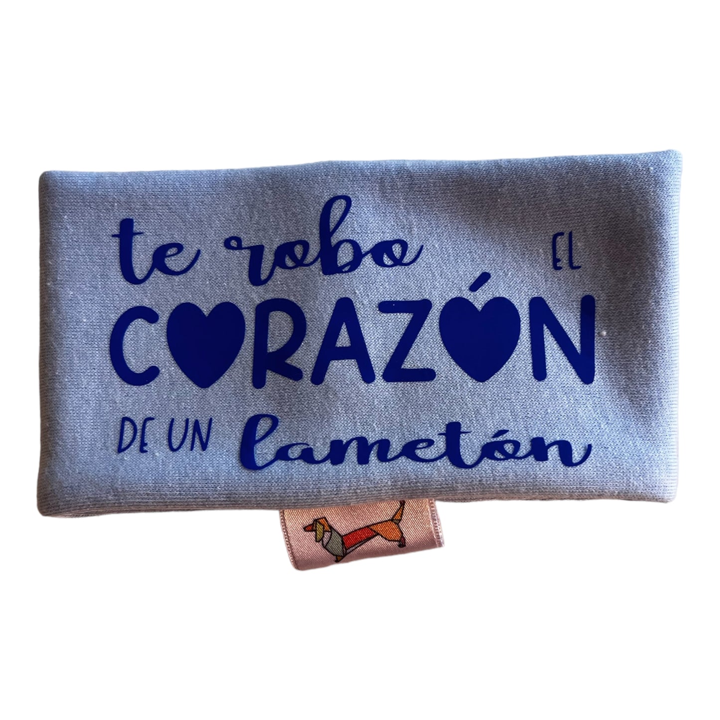 Bufanda Midi ”Te robo el corazón” Azul