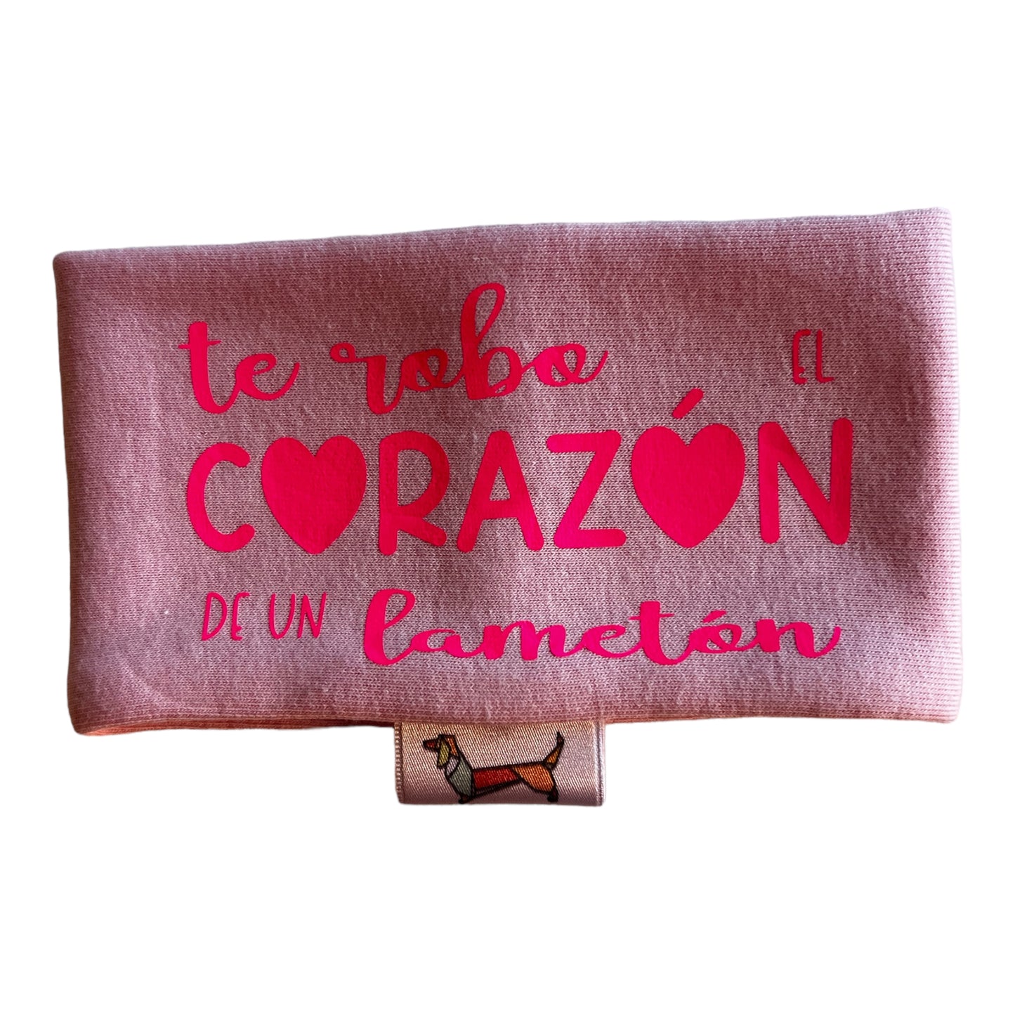 Bufanda Midi ”Te robo el corazón” Rosa