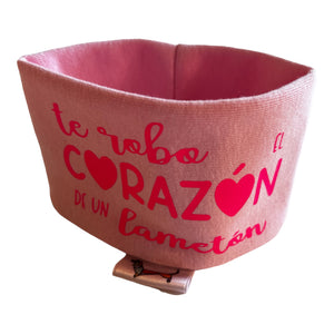 Bufanda Midi ”Te robo el corazón” Rosa