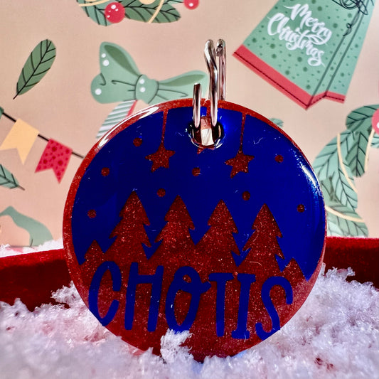 ID Tags “Noche Estrellada Granate”