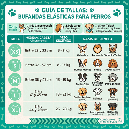 Bufanda Elástica Azul
